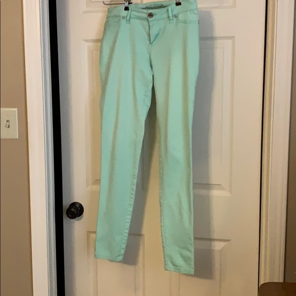 Mint green Express Stretch Skinny jeans